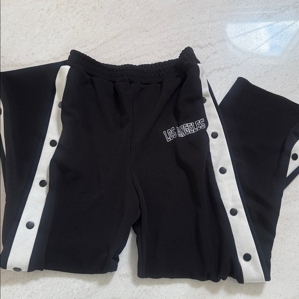Angel Kiss Black Textured Pants